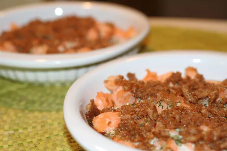 Crumble de saumon