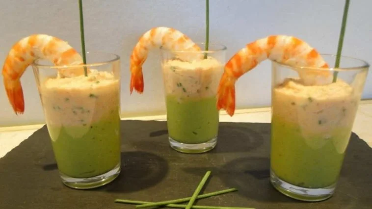 Mousse d&rsquo;avocats et chantilly de chèvre